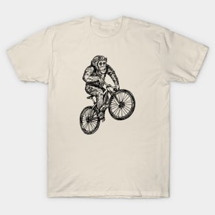 SEEMBO Chimpanzee Cycling Bicycle Bicycling Biking Riding Bike T-Shirt